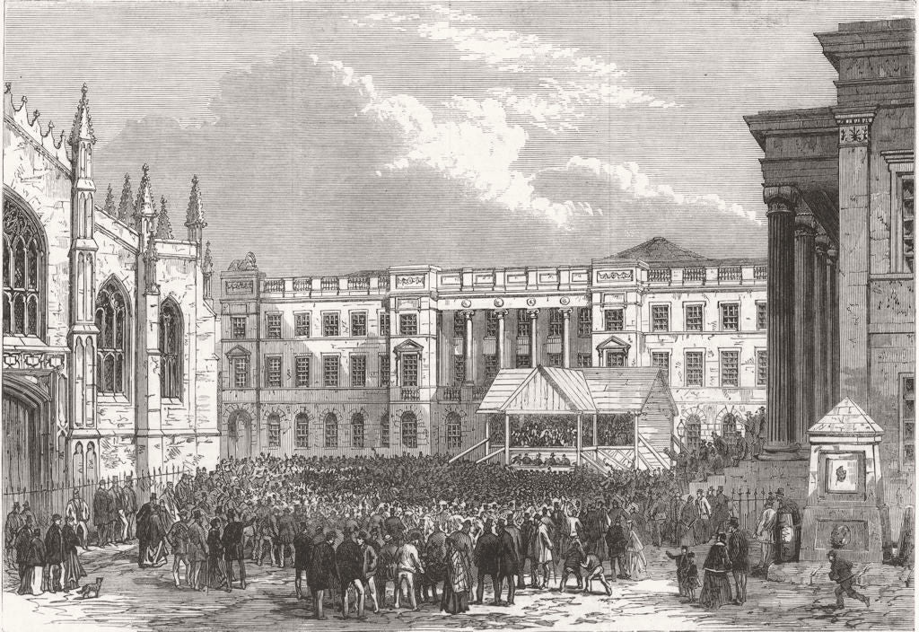 SCOTLAND. The nomination at Edinburgh 1868 old antique vintage print picture